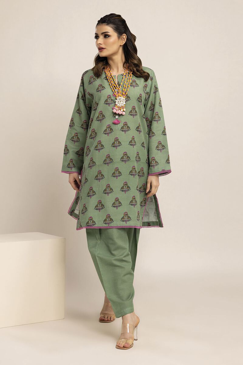 Light Khaddar | Printed | Fabrics 2 Piece | Top Bottoms | null