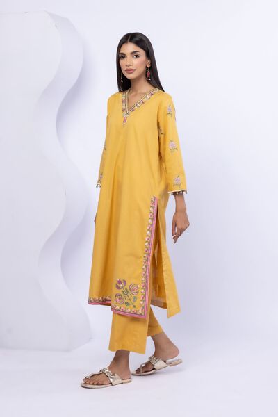 Dyed | Crosshatch Poplin | Pants | AED 60.00