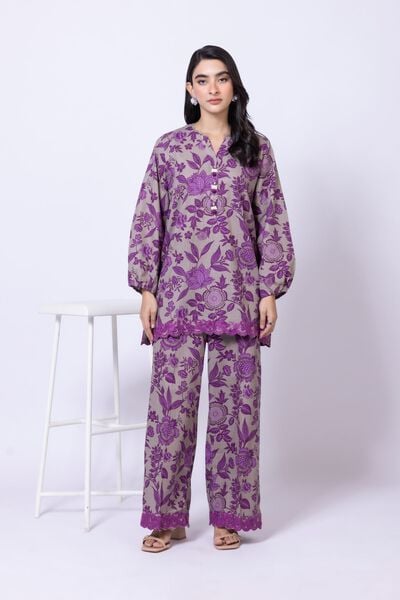 Embroidered | Heavy Textured Cotton | Pants | AED 80.00