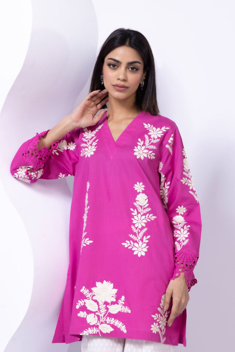 Embroidered | Crosshatch Poplin | Kurta | null
