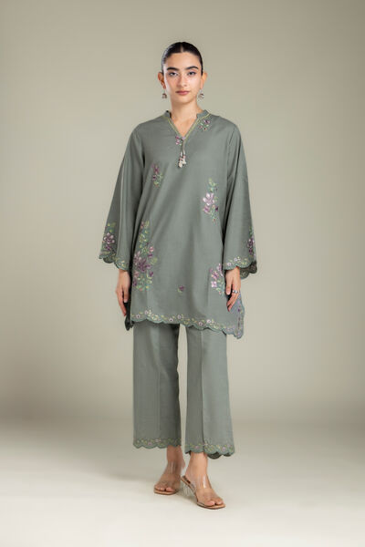 Embroidered | Light Khaddar | Fabrics 2 Piece | Top and Bottom | AED 180.00