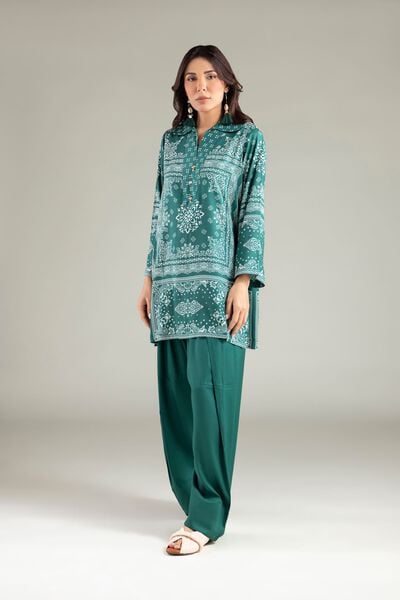 Printed | Viscose | Solid Relaxed Shalwar | AED 100.00