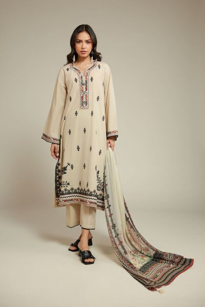 Embroidered | Cambric | Fabrics 3 Piece | AED 200.00