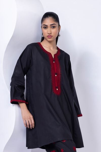 Embroidered | Crosshatch Poplin | Kurta | AED 50.00