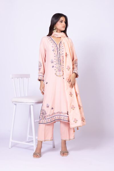 Embroidered | Raw Silk | Kurta | AED 72.00