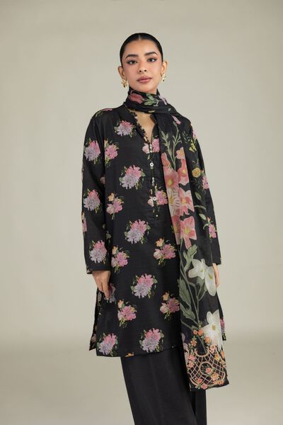 Printed | Lawn | Black Lawn Dupatta | AED 80.00