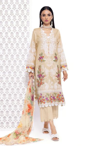 Cambric | Embroidered | Fabrics 3 Piece | AED 100.00