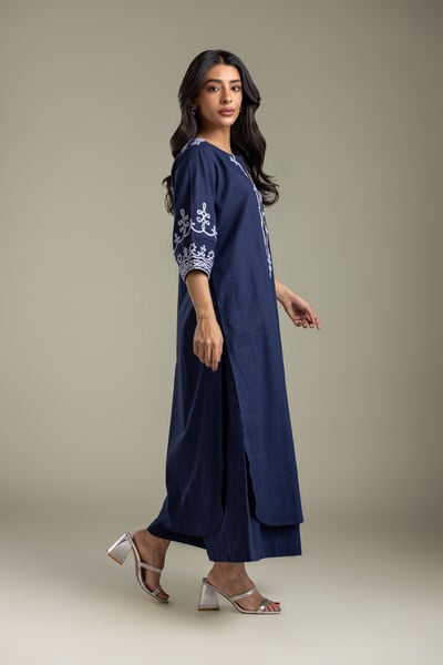Embroidered | Heavy Textured Cotton | Pants | AED 130.00