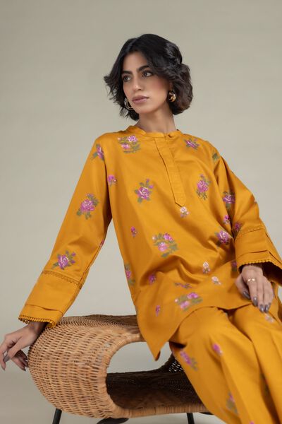 Embroidered | Textured Cotton | Kurta | AED 140.00