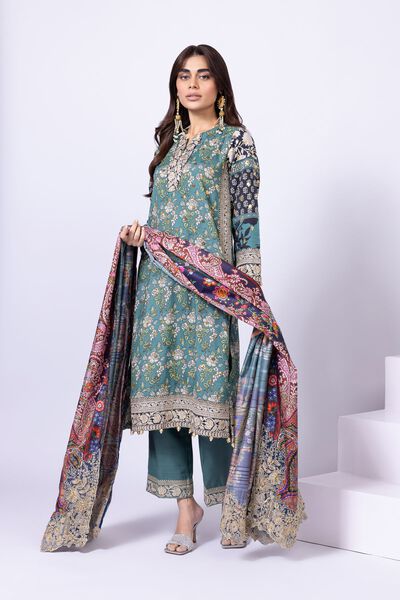 Embroidered | Russian Raw Silk | Pants | AED 36.00
