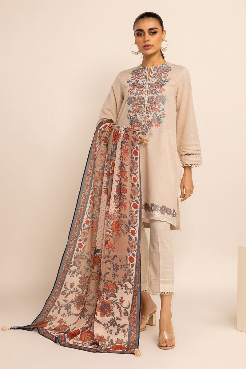 Embroidered | Crosshatch | Fabrics 3 Piece | null