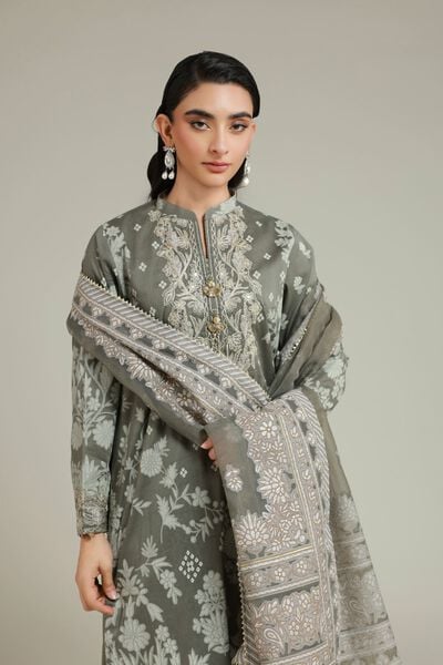 Embroidered | Cambric | Cambric Tailored Set | AED 350.00