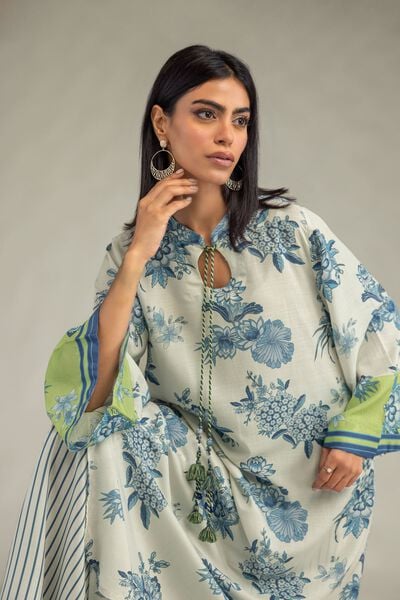 Printed | Raw Silk | Kurta | AED 180.00