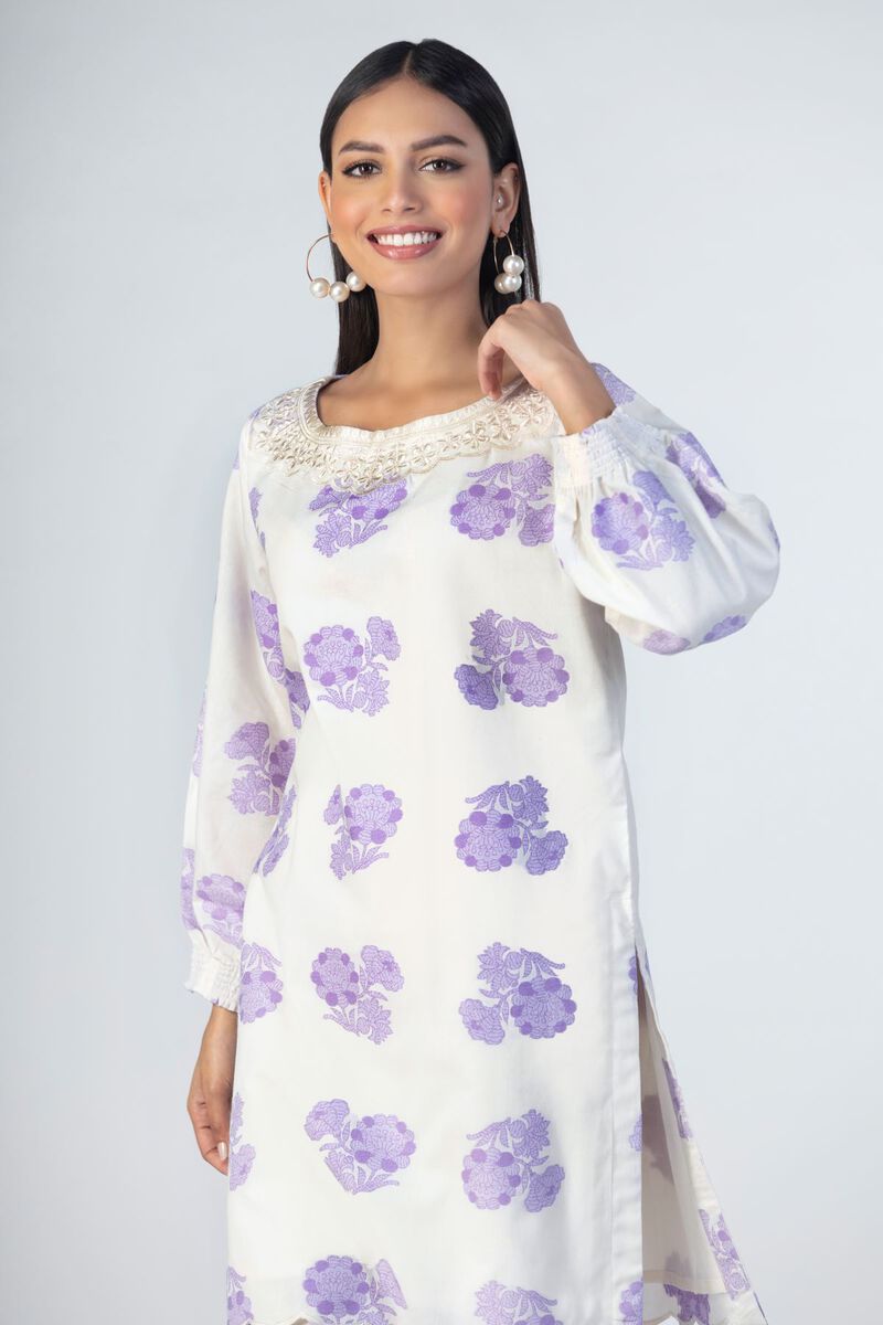 Embroidered | Cotton Polyester Broshia Jacquard | Kurta | null