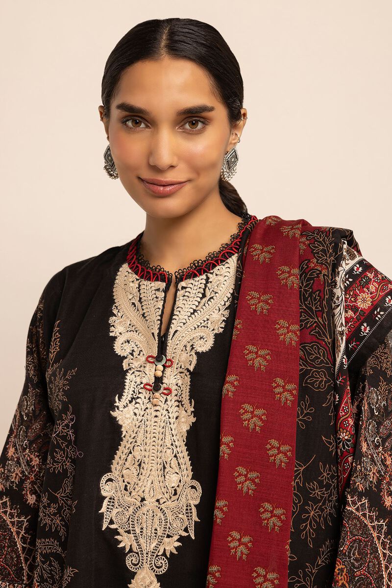 Embroidered | Light Khaddar | Fabrics 3 Piece | null