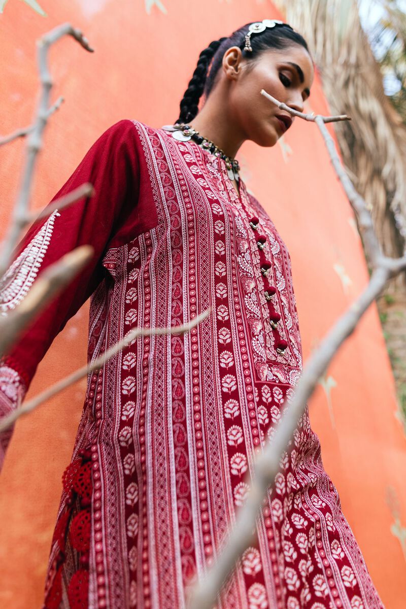 Light Khaddar | Embroidered | Fabrics 2 Piece | Top Bottoms | null