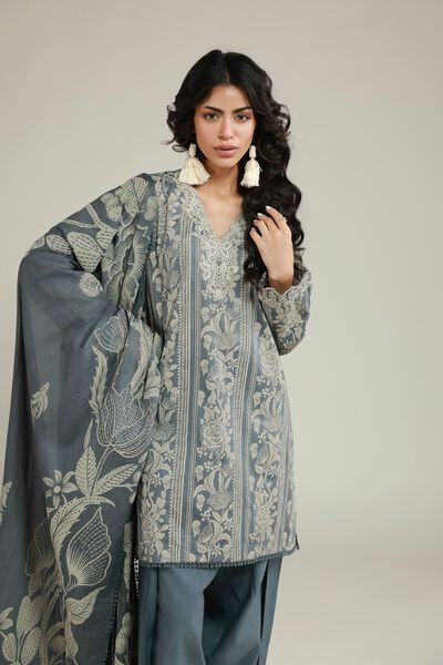 Embroidered | Lawn | 3-Piece Floral Suit | AED 168.00