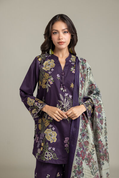 Embroidered | Textured Cotton | Kurta | AED 250.00
