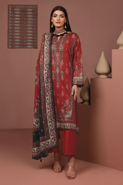 Composed Polyester Brosha Jacquard | Printed | Tailored 3 Piece | AED 160.00