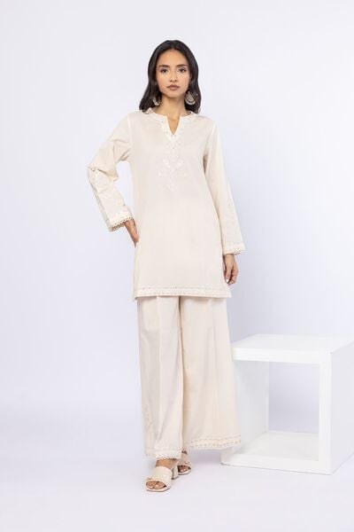 Embroidered | Cotton Dobby | Pants | AED 100.00