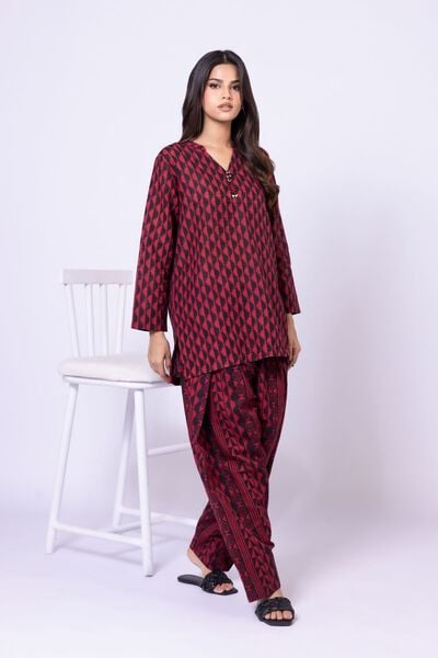 Printed | Textured Cotton | Pants | AED 60.00