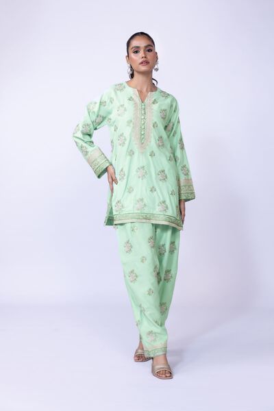 Embroidered | Russian Raw Silk | Kurta | AED 96.00