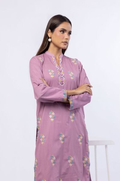Embroidered | Crosshatch Poplin | Kurta | AED 140.00