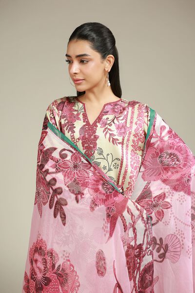 Embroidered | Satin | Fabrics 3 Piece | AED 200.00