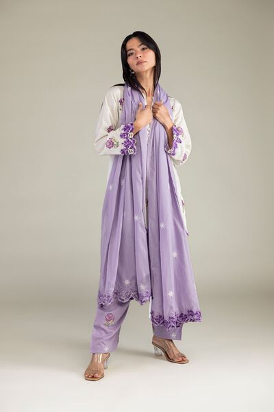 Embroidered | Cotton Dobby | Floral Cotton Shalwar | AED 150.00