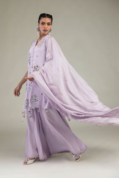 Embroidered | Raw Silk | 3-Piece Co-ord Set | AED 195.00