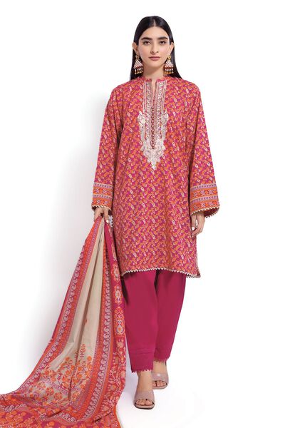 Lawn | Embroidered | Fabrics 3 Piece | AED 120.00