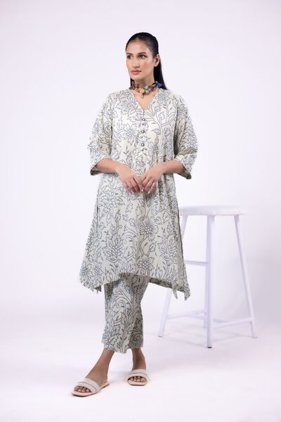 Printed | Ripple Crinkle | Pants | AED 21.60