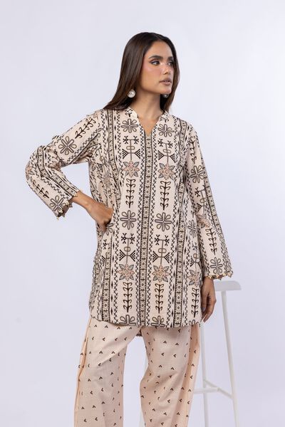 Printed | Crosshatch Poplin | Kurta | AED 100.00