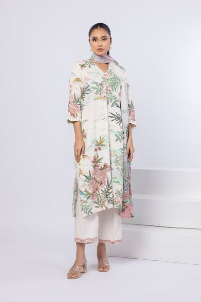 Embroidered | Dull Raw Silk | Kurta | AED 100.00