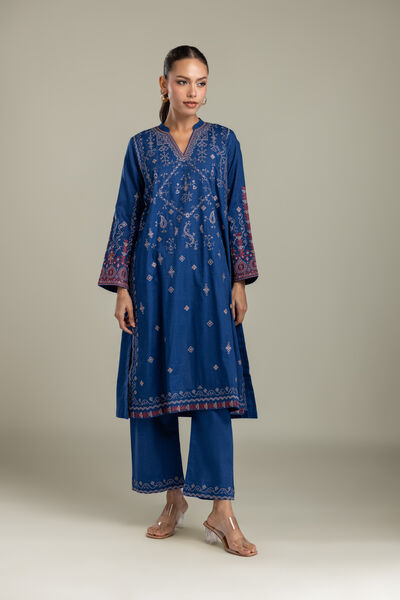 Embroidered | Heavy Textured Cotton | Fabrics 2 Piece | Top and Bottom | AED 230.00