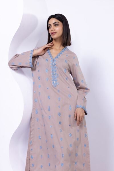 Embroidered | Crosshatch Poplin | Kurta | AED 70.00
