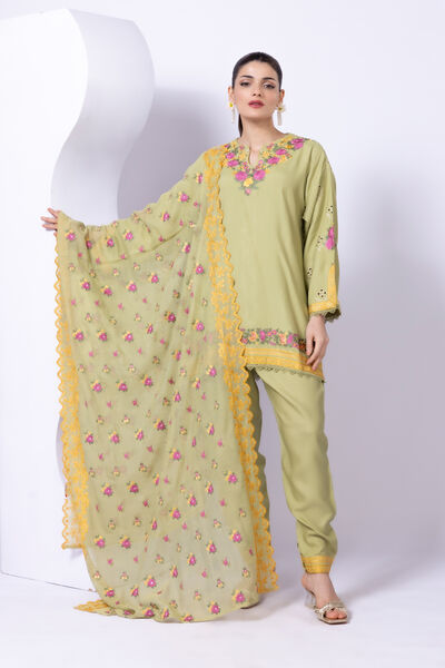 Embroidered | Viscose Oak Silk | Shalwar | AED 30.00