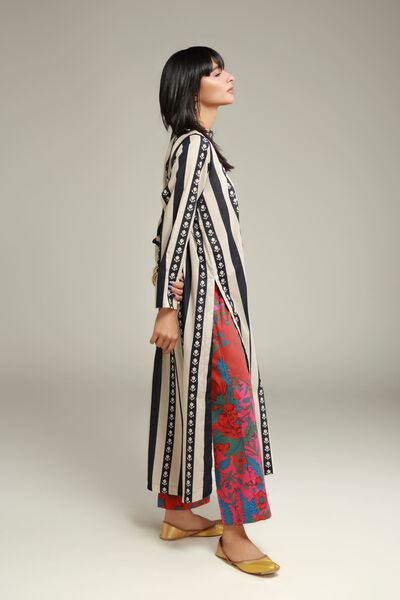 Embroidered | Cambric | Red Cambric Pants | AED 80.00