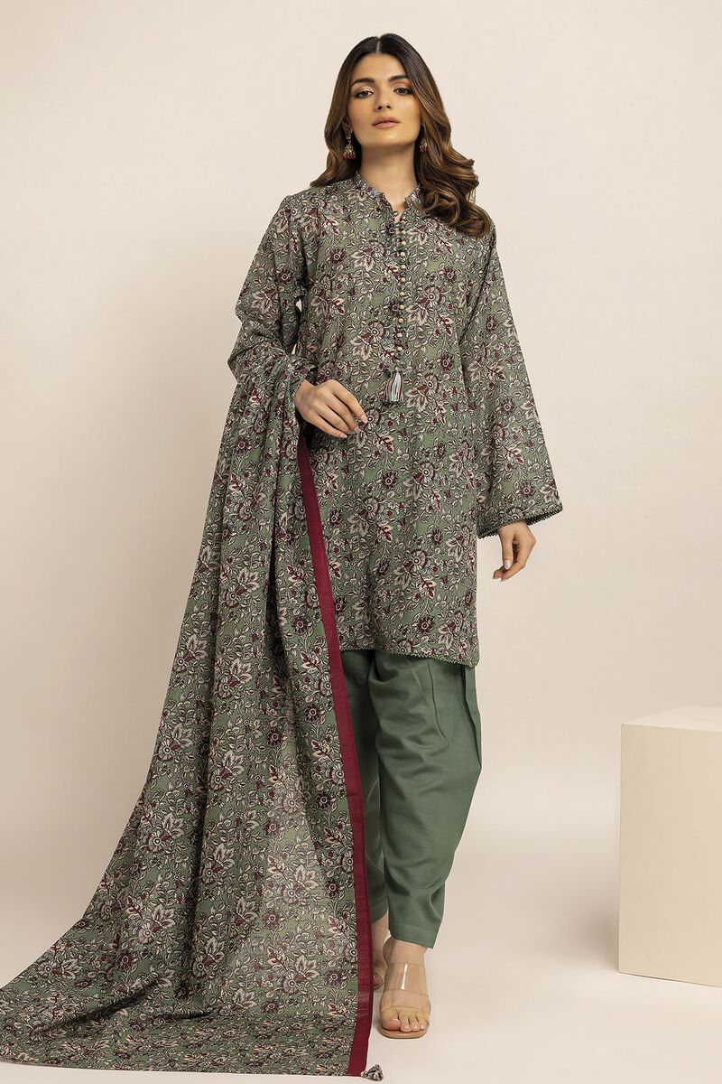 Printed | Light Khaddar | Fabrics 3 Piece | null