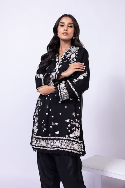 Embroidered | Polyester Crinkle Chiffon | Kurta | AED 320.00
