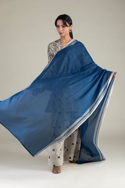Lawn | Blue Lawn Dupatta | AED 130.00