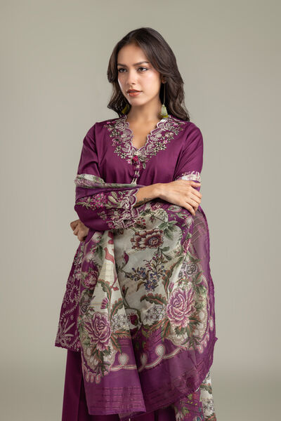 Embroidered | Polyester Silk | Dupatta | AED 130.00