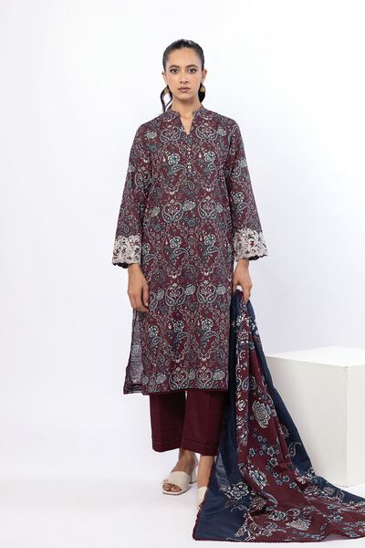 Embroidered | Light Khaddar | Paisely 3-Piece Set | AED 100.00