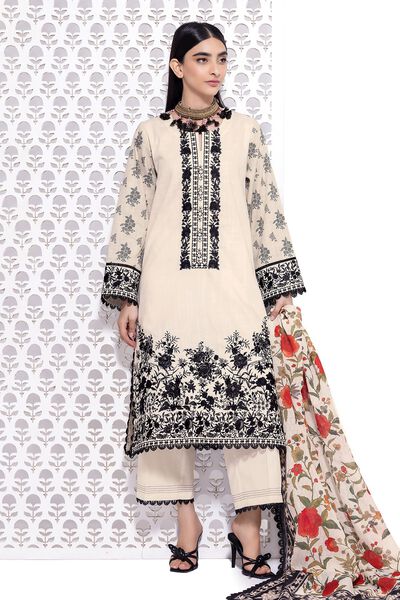 Crosshatch | Embroidered | Fabrics 3 Piece | AED 200.00