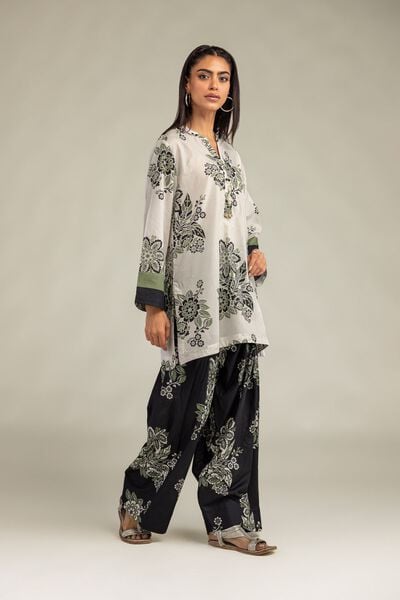Printed | Cambric | Floral Black Shalwar | AED 130.00