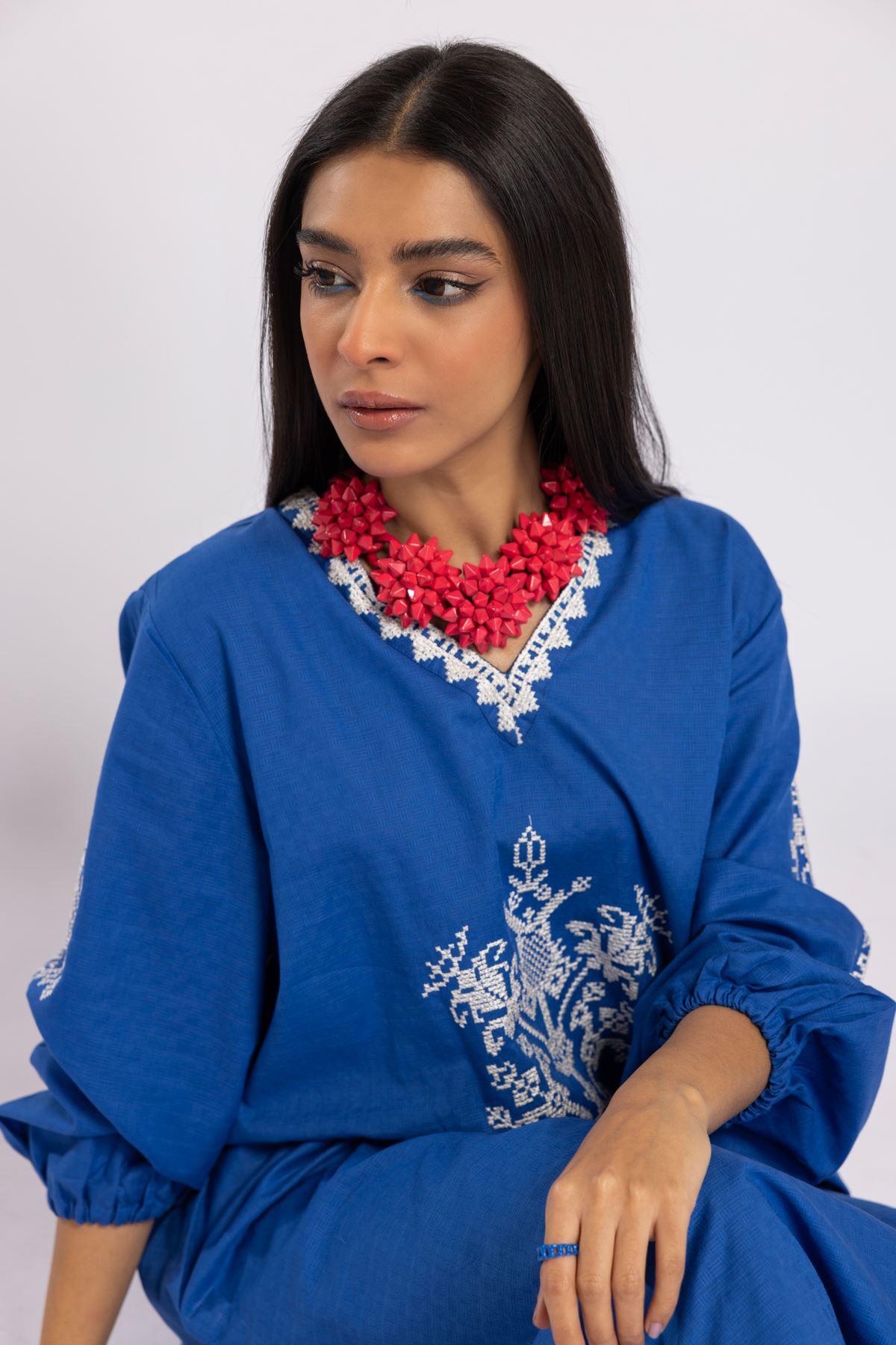 Buy Kurta Embroidered 36.00 AED 1001752722 Khaadi United Arab
