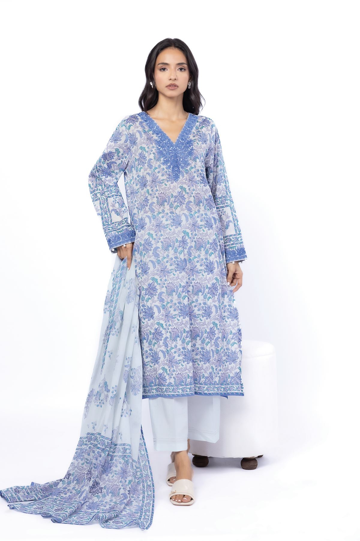 Khaadi 2 Piece Shirt And Dubaata | Est24504-06