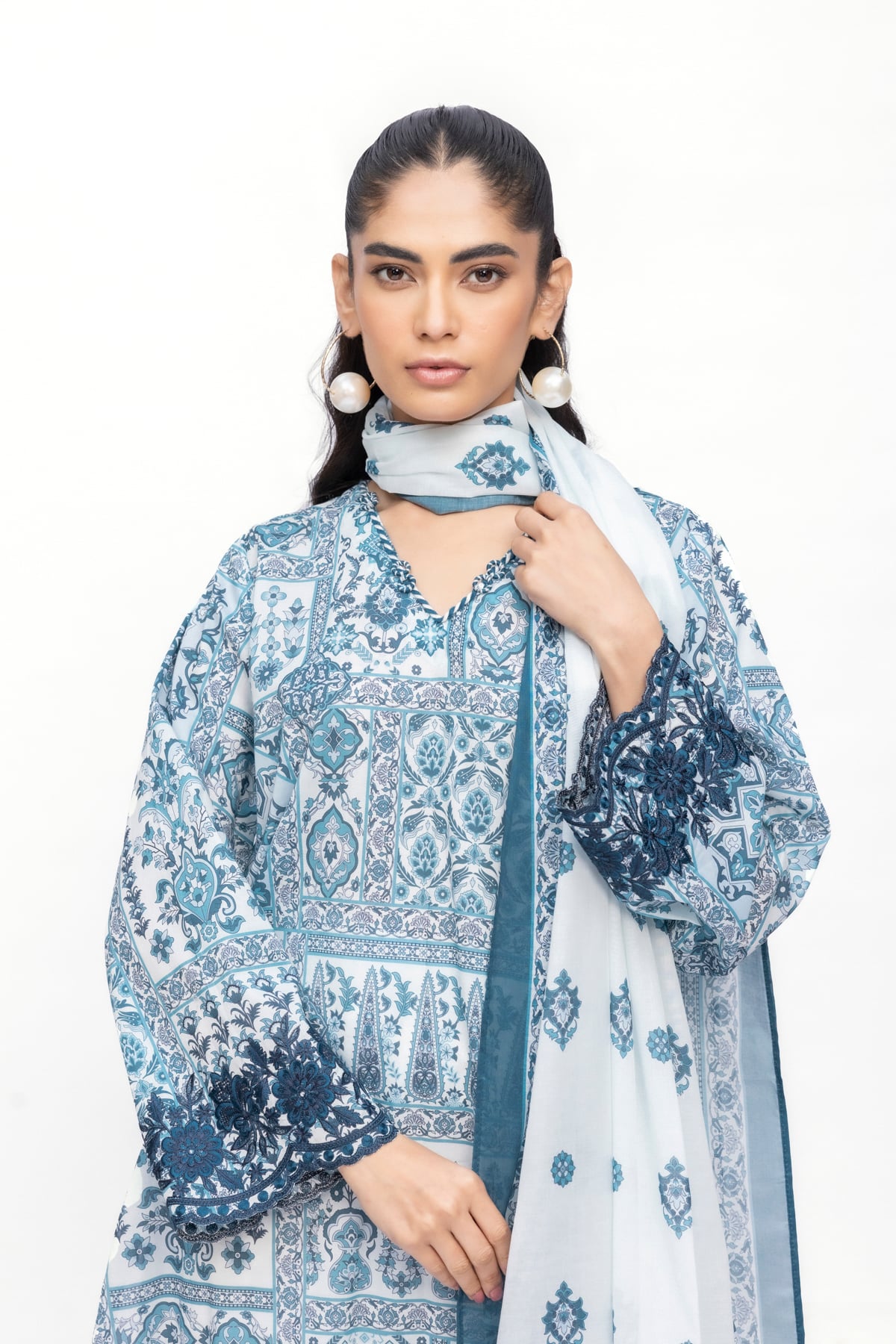 Buy Fabrics 3 Piece | 0.0 N/A | SS2319A-VG_MULTI | Khaadi United